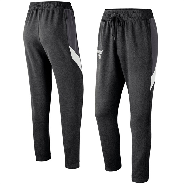 Men's Chicago Bulls Black Performance Showtime Basketball Pants Men's Chicago Bulls Black Performance Showtime Basketball Pants